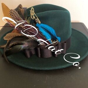 Custom-Made Felt Fedora Hat - “Pimping Ain’t Easy”